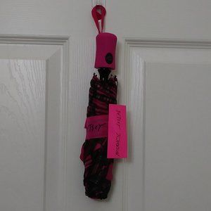 Betsey Johnson Plaid Pink Umbrella